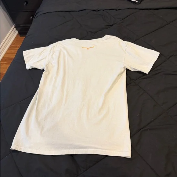 Kimes Ranch White Tee with Orange & Gray Rodeo Graphic - Picture 2 of 2